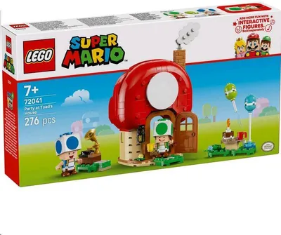 Obrázok produktu pre LEGO Super Mario Toad a párty v jeho dome, Stavebnica, 7 rok / roky, Plast, 276 kusov, 498 g
