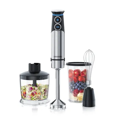 Produktbild von Arendo - Stabmixer Edelstahl 1500 Watt Set - Pürierstab - stufenlose Geschwindig