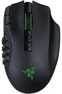 Produktbild von Razer Naga V3 Pro, Rechts, Optisch, RF Wireless + Bluetooth + USB Type-C, 50000 DPI, Schwarz
