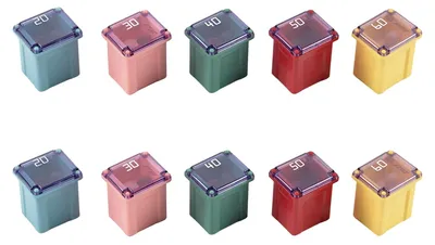 Sicherungsset 10 Stück, 20-60 A, Low-Profile, 12-24 V, für Auto/LKW
