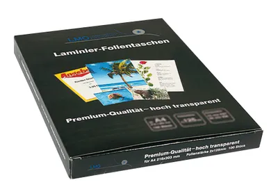 Produktbild von LMG Laminierfolien glänzend für A4 80 micron, 100 St.