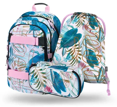 Produktbild von 3-teilige Schulrucksackset für Kinder mit Brustgurt