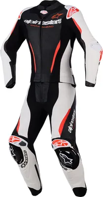 Produktbild von Alpinestars Stella GP-R7 Damen 2-Teiler Motorrad Lederkombi, schwarz/weiß/rot, 42