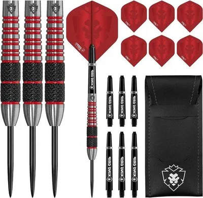 Image de Fléchettes en tungstène noir et rouge, 90 % de tungstène