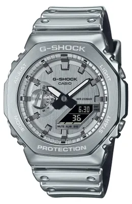 Produktbild von Casio Herren Armbanduhr G-Shock GM-2100YM-8AER analog digital silberfarben