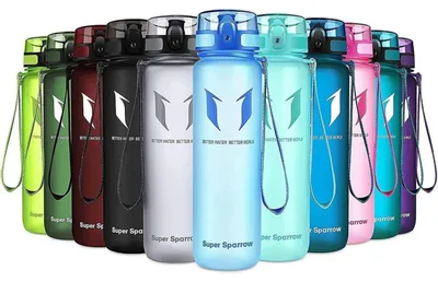 Zdjęcie produktu dla Butelka do picia z tritanu, wolna od BPA, pojemność 750 ml, kolor: turkusowy