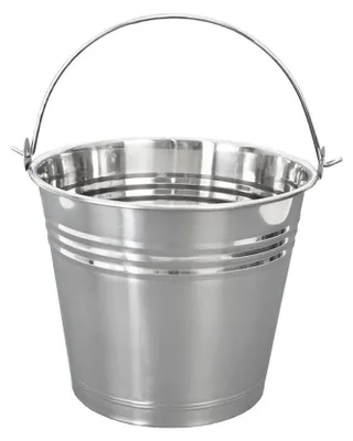 Edelstahleimer mit Tragegriff, 5 L, Ø 23 cm, Höhe 15 cm