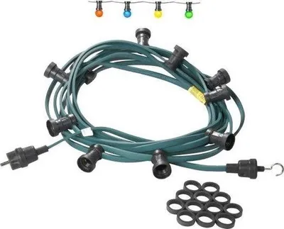 Produktbild von Farbige LED-Lichterkette 20m für den Garten