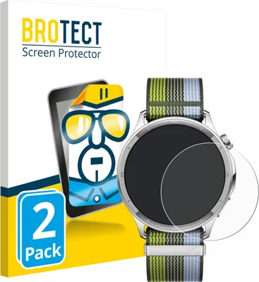 Produktbild von 2x Für Oppo Watch S Schutzfolie BROTECT Displayschutz Display Schutz Folie Klar Transparent