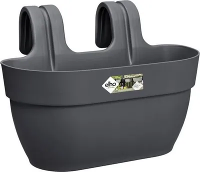 Image de Balconnière ELHO Vibia Campana Easy Hanger Medium, 36 cm, Noir, Avec Réserve d'Eau