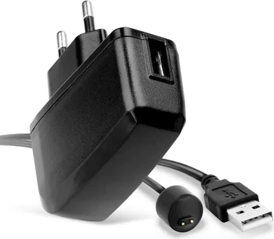 Immagine prodotto di subtel Caricabatteria System Connettore + Cavo USB compatibile con Alimentatore per smartwatch fitness tracker bracciale, 1A ricambio