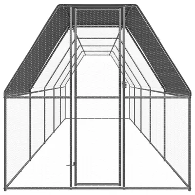 Image de vidaXL Cage à poules d'extérieur 2x10x2 m Acier galvanisé