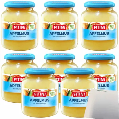 Produktbild von Fitini Apfelmus (8x370ml Glas) VPE + usy Block