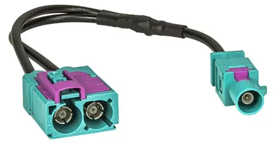 Antennenadapter, doppelte Fakra (F) auf Fakra (M), 15 cm