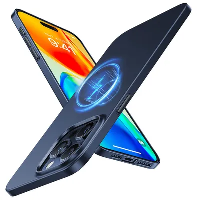 Obrázok produktu pre Torras – OriginFit-Mag Series magnetický kryt na iPhone 15 Pro Max – tmavomodrý
