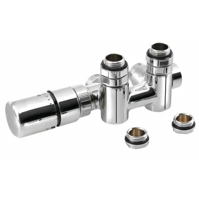 Immagine prodotto di Sapho Twin Combi - Set di valvole termostatiche di collegamento, attacco centrale 50 mm, a sinistra, cromo CP5012S