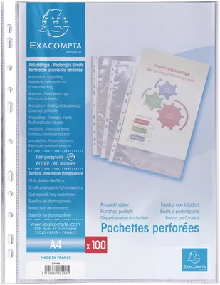 Image de EXACOMPTA Prospekthlle, DIN A4, PP, fein genarbt