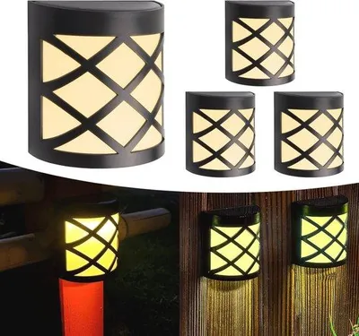 Obrázek produktu pro Sada 4 solárních lamp, teplá bílá, vodotěsné, snadná instalace