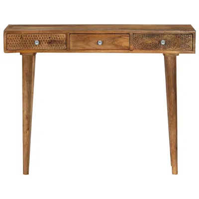 Zdjęcie produktu dla vidaXL Stolik konsolowy z litego drewna mango 102 x 30 x 79 cm