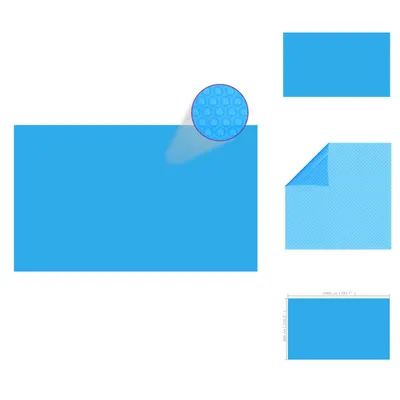 Produktbild von vidaXL Rechteckige Poolabdeckung 1000x600 cm PE Blau - Poolabdeckungen & -unterlagen