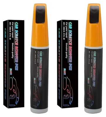 Produktbild von 2 Stück 12 ml Autolack-Ausbesserungsstift Schwarz Autoreparatur Kratzerentferner für die Wartung