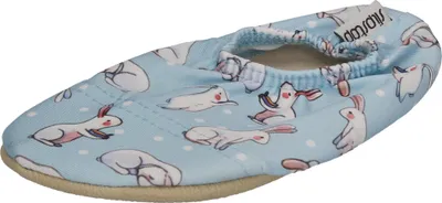 Produktbild von SLIPSTOP Kinder Hausschuhe Badeschuhe BUNNY hellblau, Größe:18/20 EU