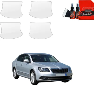 Image de 4in1 Film de protection Grizz Protector pour les poignées de porte - Skoda Superb 2 Facelifting (2013-2015)