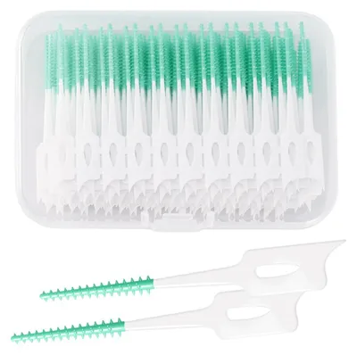Produktbild von 100 Stück Interdentalbürsten – Zahnbürsten für die tägliche Zahnreinigung