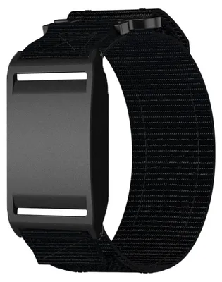 Produktbild von INF Nylon Ersatzband kompatibel mit Polar Loop Klettverschluss 21cm x 3cm Schwarz