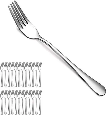 Produktbild von Famanu Essgabeln 12 Stück - rostfreies Stahl, 20,5 cm