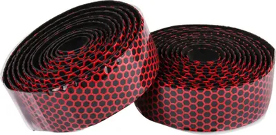 Productafbeelding van 2 rollen fietshandvatband, geschikt voor mountainbikes en racefietsen, antislip handvatband met eindstoppen, voor trillingsdemping