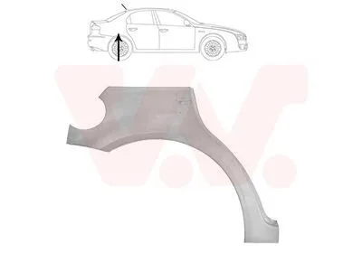Obrázok produktu pre VAN WEZEL Opravná plechová doska bočnej steny pre ALFA ROMEO 159 Sportwagon (939) 159 (939)