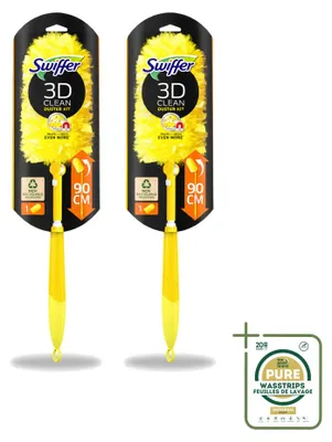 Zdjęcie produktu dla 2 sztuki: Teleskopowy mop do kurzu Swiffer XXL z uchwytem o długości 90 cm i 1 nakładką do kurzu - zestaw ekonomiczny