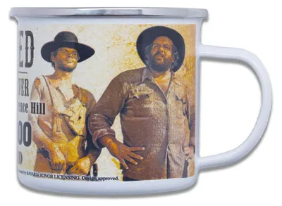 Produktbild von Bud Spencer & Terence Hill Emaille Tasse Wanted
