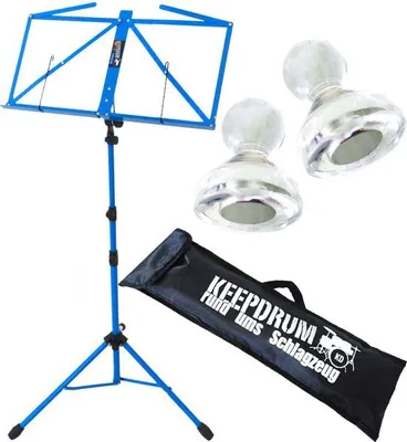 Produktbild von keepdrum MUS3BL Notenständer Blau mit 2 Magnete