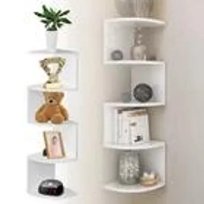 Produktbild von 5-Stöckiges Regal für Schlafzimmer Wandregal Schweberegal Hängeregal Bücherregal