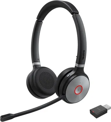 Produktbild von Yealink WH62 Portable, Kabellos, Anrufe/Musik, 20 - 20000 Hz, Kopfhörer, Schwarz, Grau