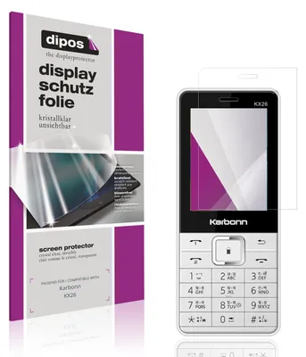 Produktbild von 4x Schutzfolie für Karbonn KX26 klar Displayschutzfolie Folie Display Schutz dipos