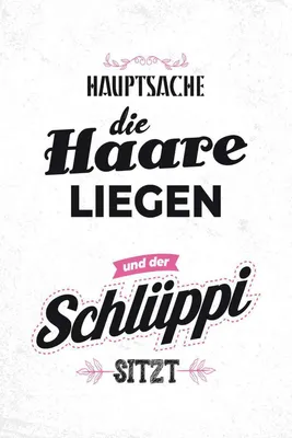 Produktbild von vianmo Holzschild 30x20 cm Hauptsache Haare liegen Schlüppi