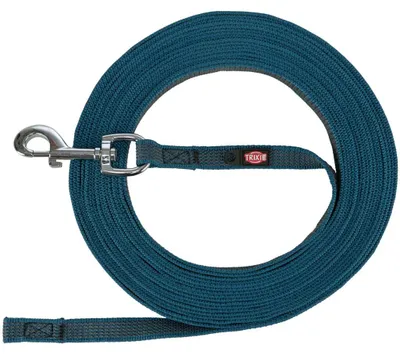 Produktbild von TRIXIE Schleppleine, gummiert - petrol - 10 m/17 mm