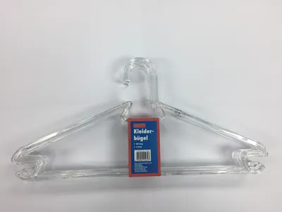 Produktbild von TrendLine Kleiderbügel mit Steg Kunststoff transparent 5 Stück