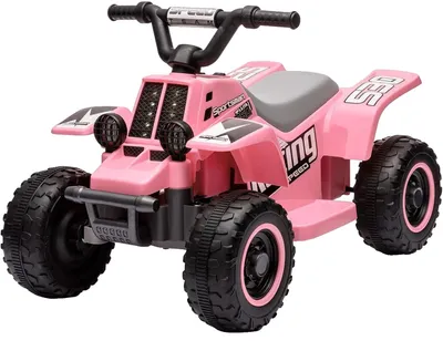 Immagine prodotto di Quad elettrico per bambini, luci a LED, avviamento con un solo pulsante, rosa