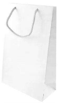 Produktbild von Allbag Papiertüte 17x7x25 cm Weiß 50 Stück Geschenk