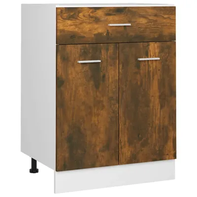 Zdjęcie produktu dla vidaXL Szafka dolna z szufladą Lyon dąb wędzony 60x46x81,5 cm