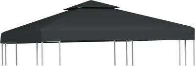 Produktbild von “2026 Moderne“Pavillon-Ersatzdach 310 g/m² Dunkelgrau 3x3 m - Pavillons & Partyzelte Designermöbel 3578072