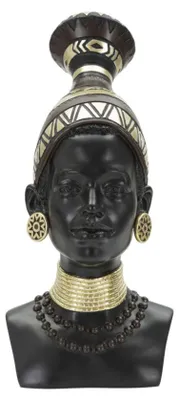 Obrázok produktu pre Mauro Ferretti Busta Massai Woman Tribe 23x19x38,5 cm čierna