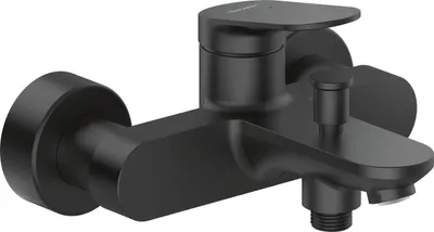 Produktbild von Duravit Wannen-Einhebelmischer Wave AP, Umstell. m autom. Rückstellg., sw m