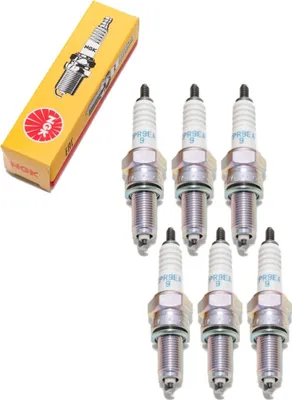 Obrázek produktu pro Sada zapalovacích svíček NGK 6x CPR9EA-9 zapalovací svíčka s potlačeným rušením, 19.0mm dlouhý závit Ø 10.0mm šestihran 16.0mm, mezera mezi elektrodami 0.90mm, tepelná hodnota 9, 2308
