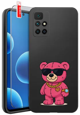 Imagen del producto de Funda para Xiaomi Redmi 10 con diseños, de silicona mate, con protector de vidrio 9H