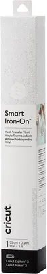 Zdjęcie produktu dla Cricut Smart Iron-on Folia do naprasowywania 33x91cm (błyszcząca biel) (2009061)